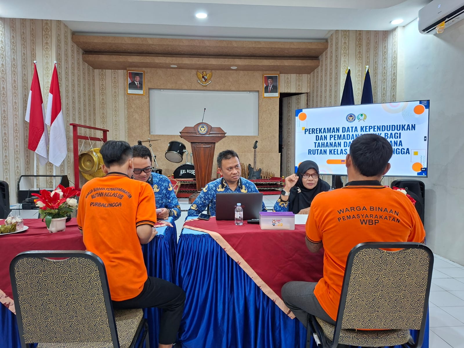 Rutan Purbalingga Gandeng Disdukcapil Kabupaten Purbalingga Fasilitasi Perekaman Data Kependudukan Warga Binaan